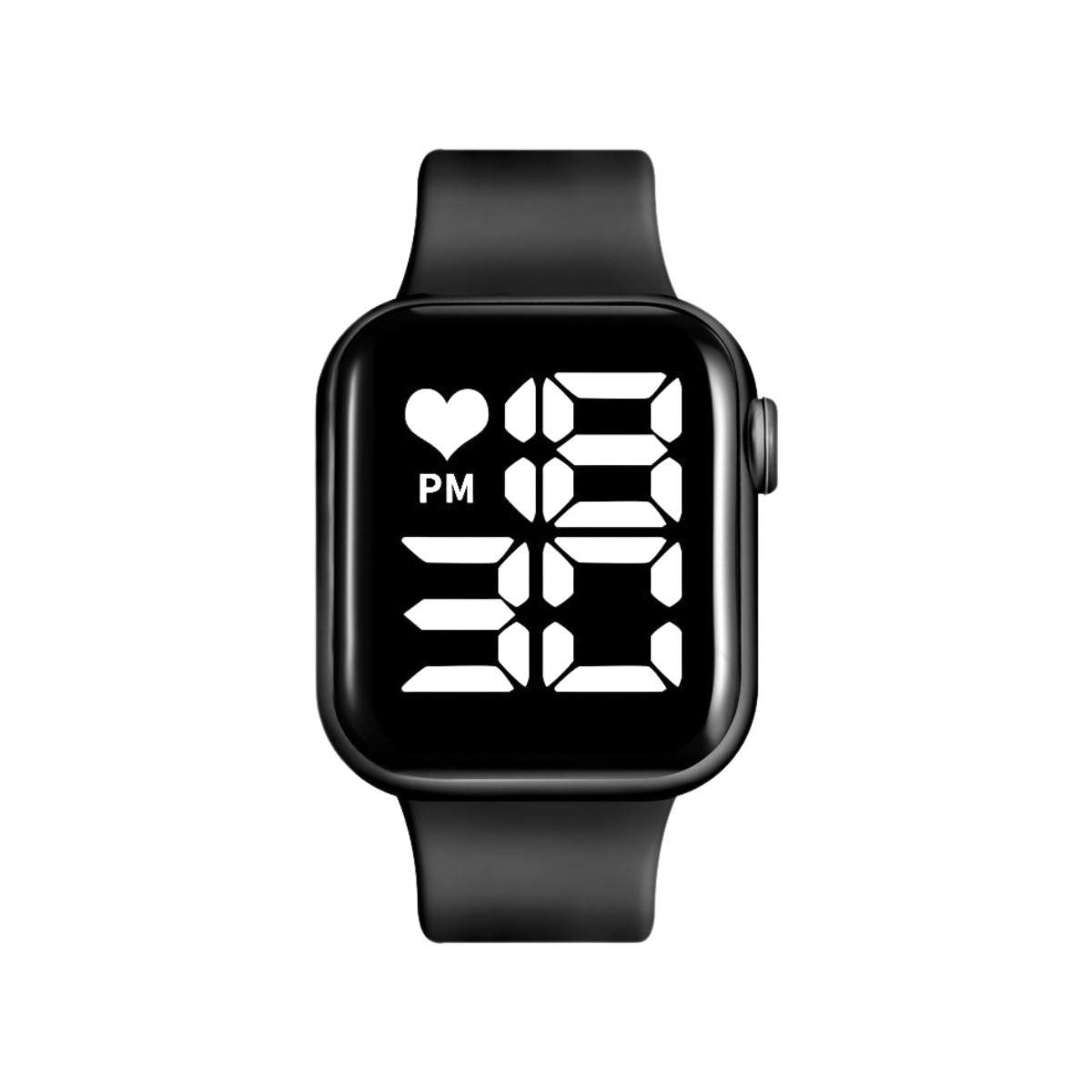 Relógio digital SKMEI preto com pulseira de silicone