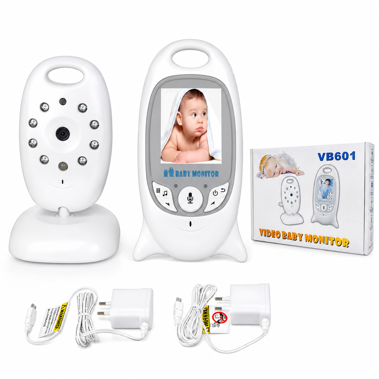Babá eletrônica digital VB601 com câmera e monitor