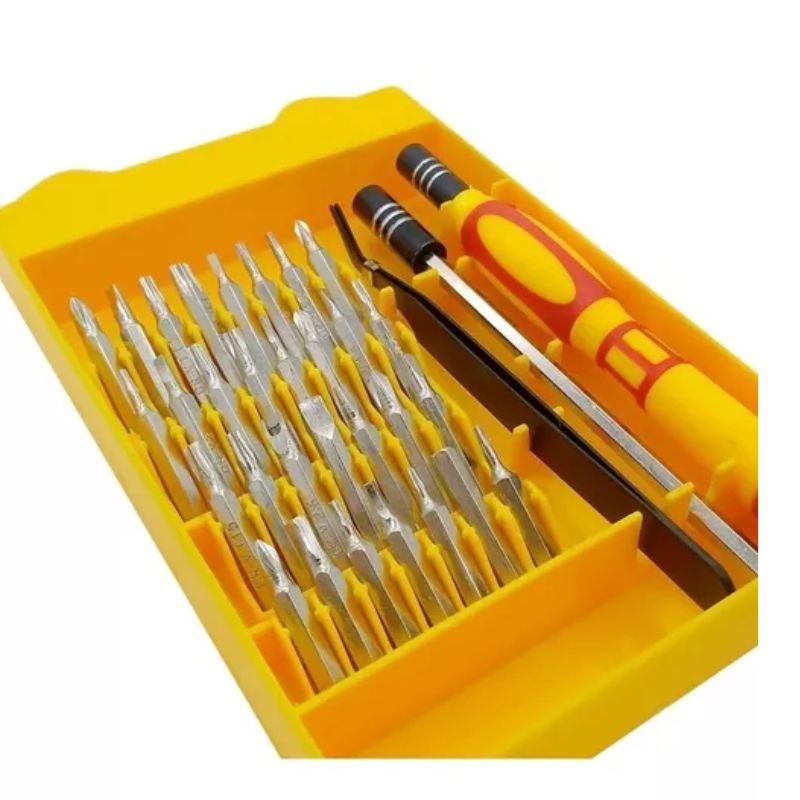 Kit de chaves de precisão 32 peças em estojo amarelo