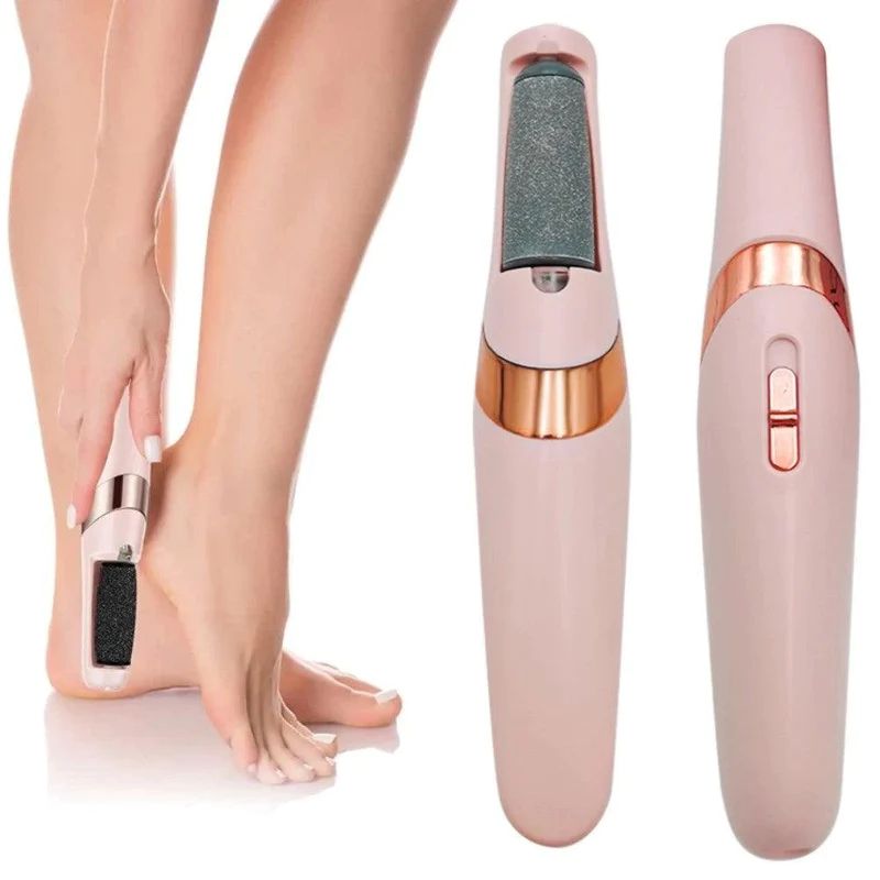 Lixa de pé elétrica Rhodio rosa com detalhes em rose gold